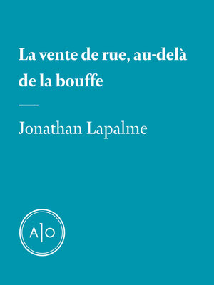 cover image of La vente de rue, au-delà de la bouffe
